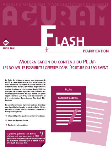 Modernisation du contenu du PLU – Flash planification #02