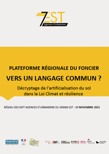 PLATEFORME RÉGIONALE DU FONCIER : VERS UN LANGAGE COMMUN ?