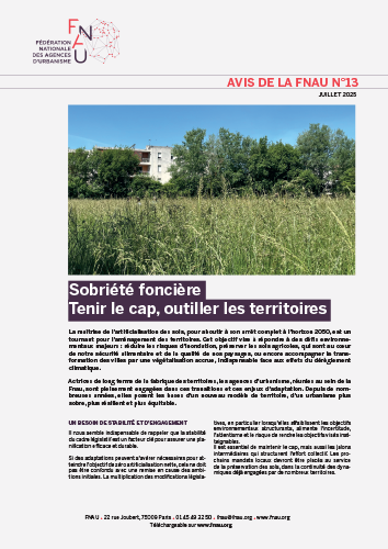 Sobriété foncière : tenir le cap, outiller les territoires
