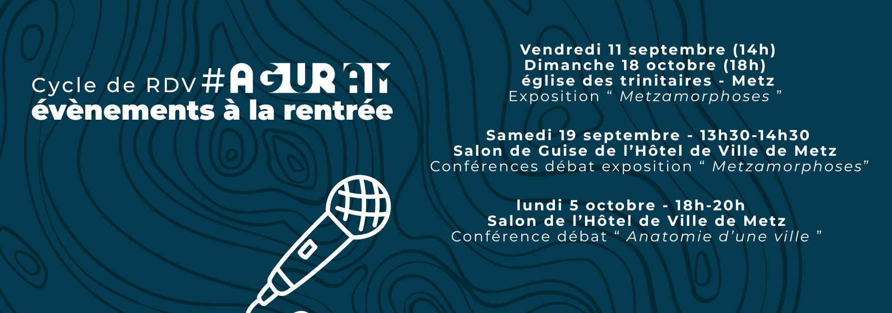 Cycle de RDV AGURAM / Rentrée 2026