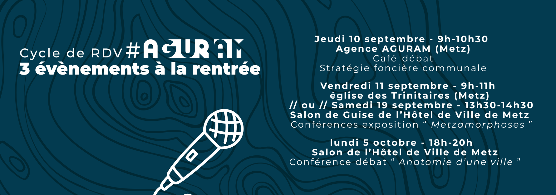 Cycle de débats AGURAM / Rentrée 2026