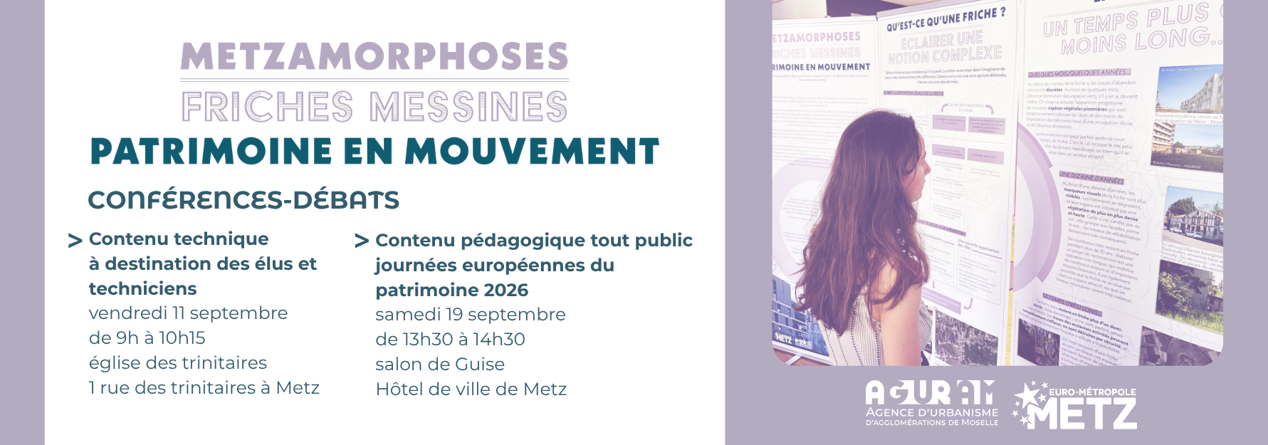 CONFÉRENCES-DÉBAT / Metzamorphoses